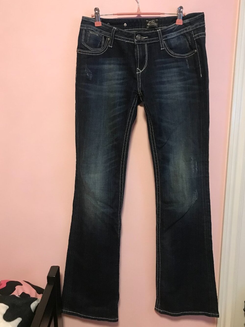 BeRock for Express Low Rise Denim Flare Jeans